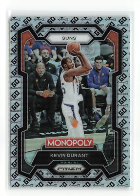 KEVIN DURANT #70 2023-24 PANINI PRIZM SUNS MONOPOLY GO SPACE SILVER