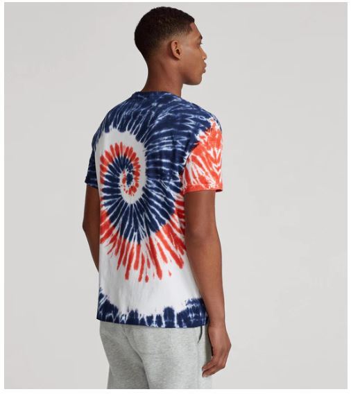 Polo Ralph Lauren Men's T-Shirt L or XL Classic Fit Cotton Tie Dye Graphic Tee