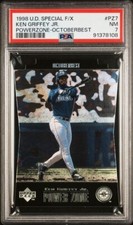 1998 UD Special F/X Power Zone Octoberbest Ken Griffey Jr #PZ7 POP 2 | Highest