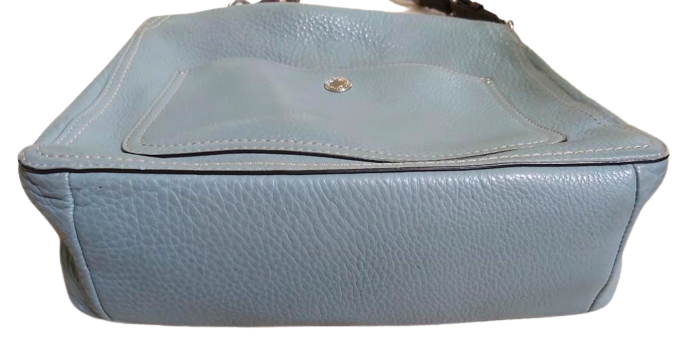 COACH Chelsea Hobo Bag Teal Pebbled Leather Turn Lock Shoulderbag