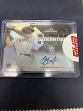 CJ Abrams 2022 Topps Chrome Generation Now Auto Autograph /25 Rookie Rc 24779