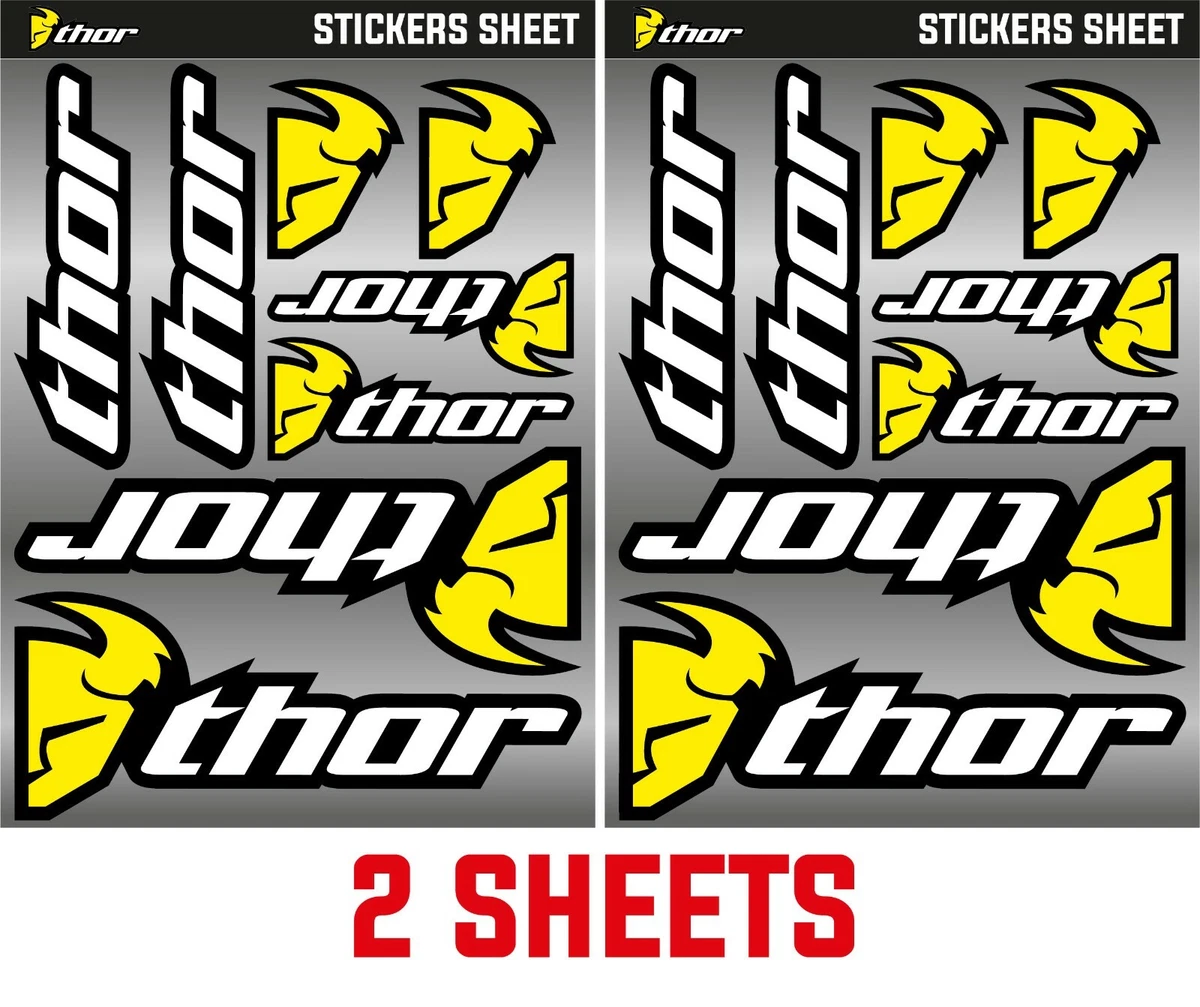 THOR RACING Sticker Sheet Decal Kit Vinyl Dirt Bike MX Motocross BMX ATV  MTB | eBay