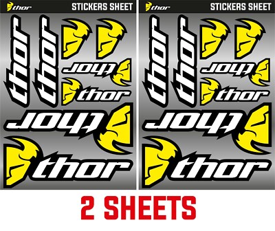 THOR RACING Sticker Sheet Decal Kit Vinyl Dirt Bike MX Motocross