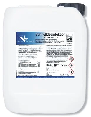 KK HYGIENE KK Schnelldesinfektion 10 L Kanister Flächendesinfektion Desinfektion Hygiene