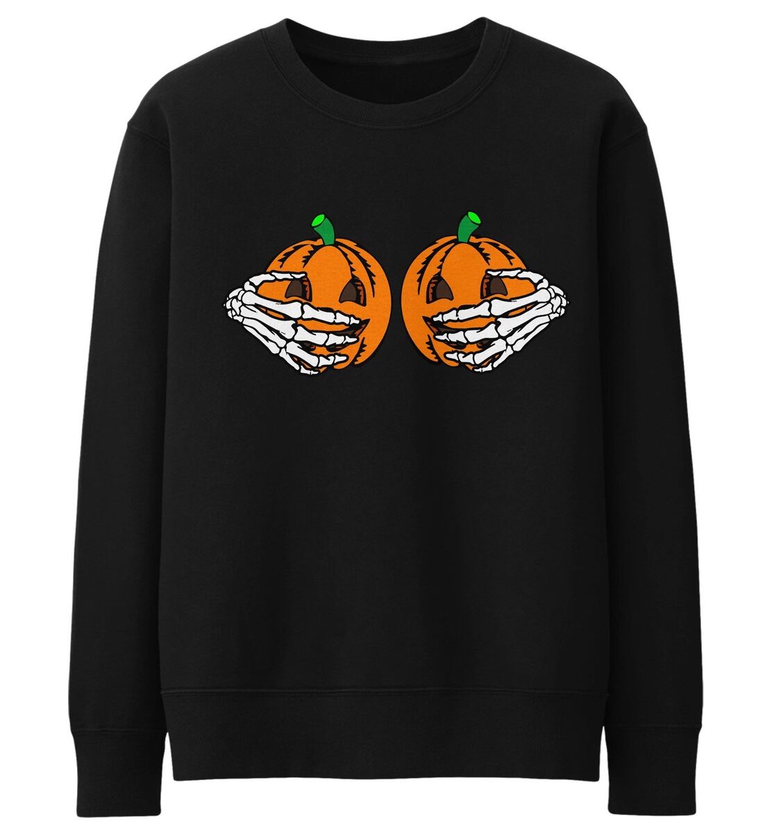  Women's Halloween Costume Pumpkin Skeleton T-Shirt Funny Long  Sleeve Pullover Tops for Ladies : Clothing, Shoes & Jewelry