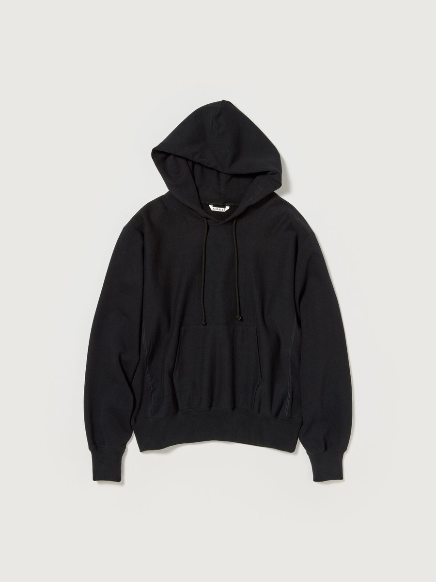 ASK availability First)AURALEE SMOOTH SOFT BD SWEAT P/O PARKA new