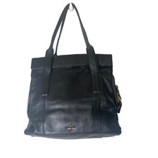 Pour  La Victoire Black  Leather Satchel Handbag Bag
