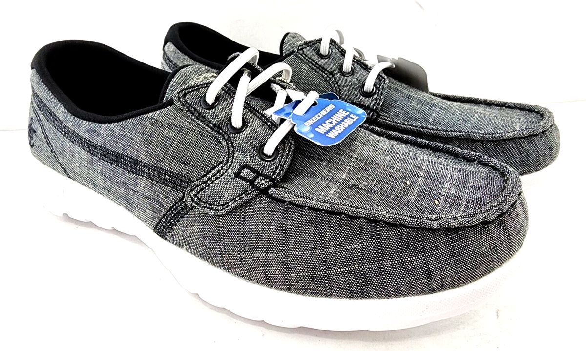 Skechers On-the-go Goga Mat Women's Gray slipon Boat Shoes Size