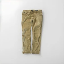 KUHL RYDR Pants Mens 38x34 Khaki Vintage Patina Dye Articulated Knees