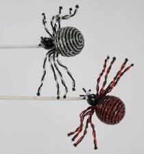 Katherine's Collection Spider Clips Ornaments Red  Silver 24-824003 NEW