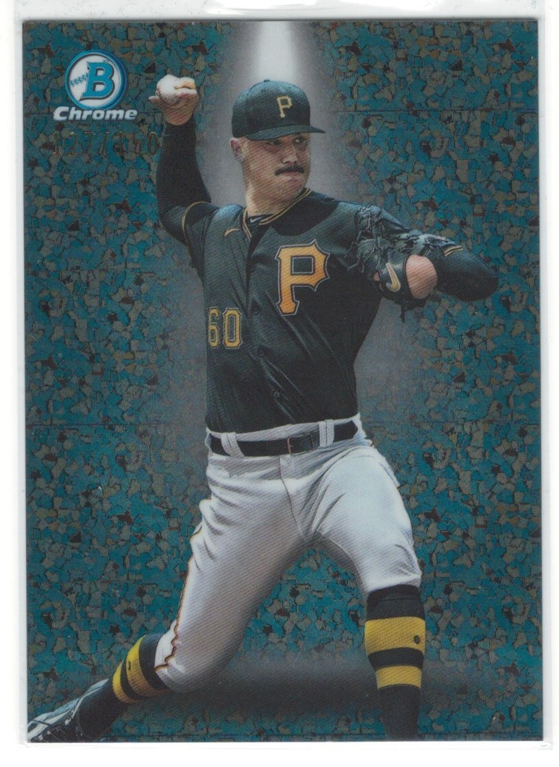 2024 Bowman Chrome Paul Skenes Mini Diamond Spotlight Rookie Card #'d /150
