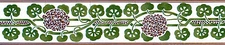 Mural Ceramic Bath Backsplash Art Nouveau Border Tile #553