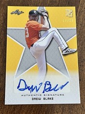DREW BLAKE 2020 LEAF PERFECT GAME AUTOGRAPH #17/25 OKLAHOMA STATE COWBOYS