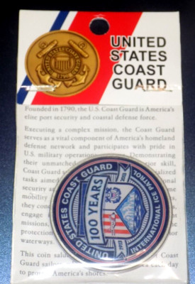 COAST GUARD INTERNATIONAL ICE PATROL 100 YEARS 1.75'' USCG CHALLENGE COIN NEW