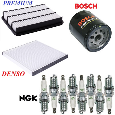 Tune Up Kit Air Cabin Oil Filters Spark Plugs For LEXUS GX470 V8 4.7L 2004-2009