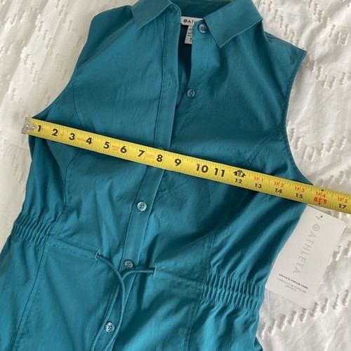 Athleta levitate poplin tank in borealis green - Picture 10 of 16