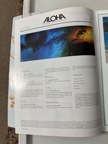 ALOHA Magazine “The Magazine of Hawaii And The Pacific” Rare - June 1991! - Picture 3 of 8