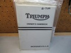 Triumph 1980 Bonneville 750 Owners Handbook Manual Book 60 7284