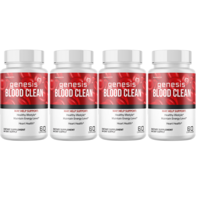 #ad Genesis Blood Clean Capsules to Support Blood Sugar amp; Pressure 4 Bottles $79.96