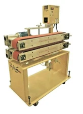 AMS Plastic Extrusion Puller 6" x 48" 2-Post Pneumatic Cylinder Open/Close, NEW