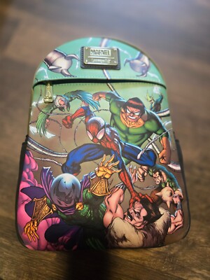 LOUNGEFLY MARVEL SPIDER MAN SINISTER SIX 6 MINI BACKPACK  display picture 3