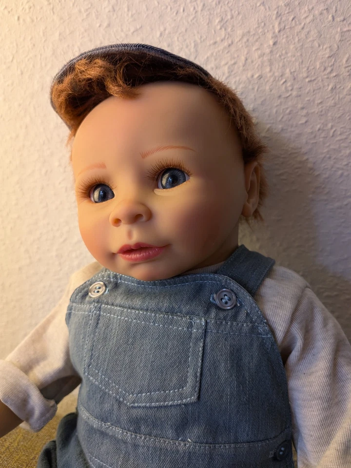 Ashton-Drake Künstler-/Sammlerpuppe /Monika Gerdes  "Timmy, du Frechdachs"  53cm - Bild 3 von 4