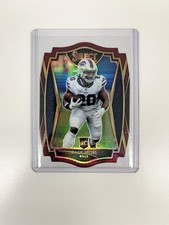 2020 Panini Select - Premier Level Zack Moss #169 Red Prizm Die-Cut (RC)