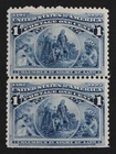 CKStamps: US Stamps Collection Scott#230 1c Columbian Mint NH OG
