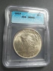 1923 SILVER PEACE DOLLAR MS65 ICG. Cartwheels! Blast White Finish! Nice!