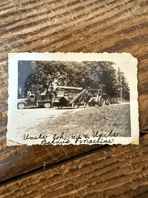 Vintage Early Farm Machinery McCormick Deering La Cross Wis 1940s Snapshot Real