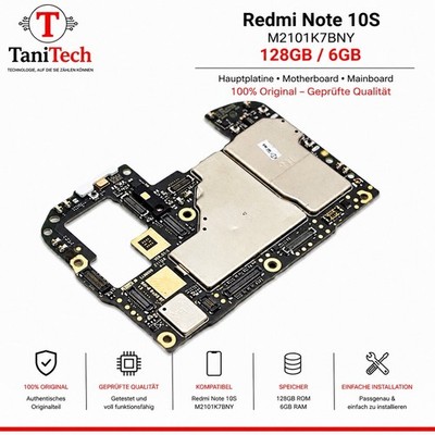 Redmi Note 10S M2101K7BNY 128 GB 6GB Mainboard Hauptplatine Motherboard