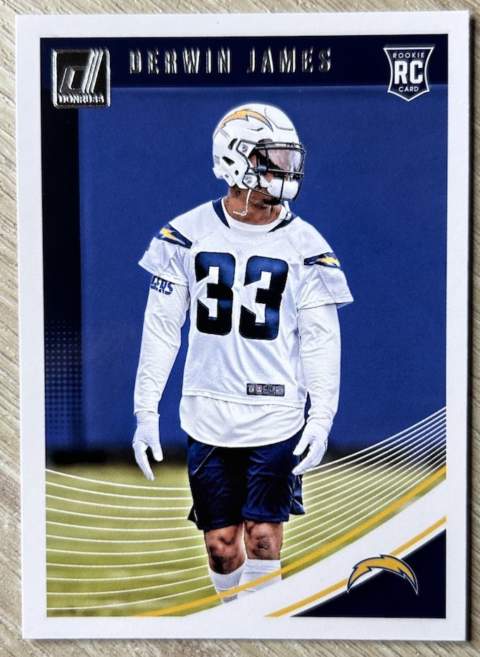 2018 Donruss Derwin James Aqueous Test #358 Rookie