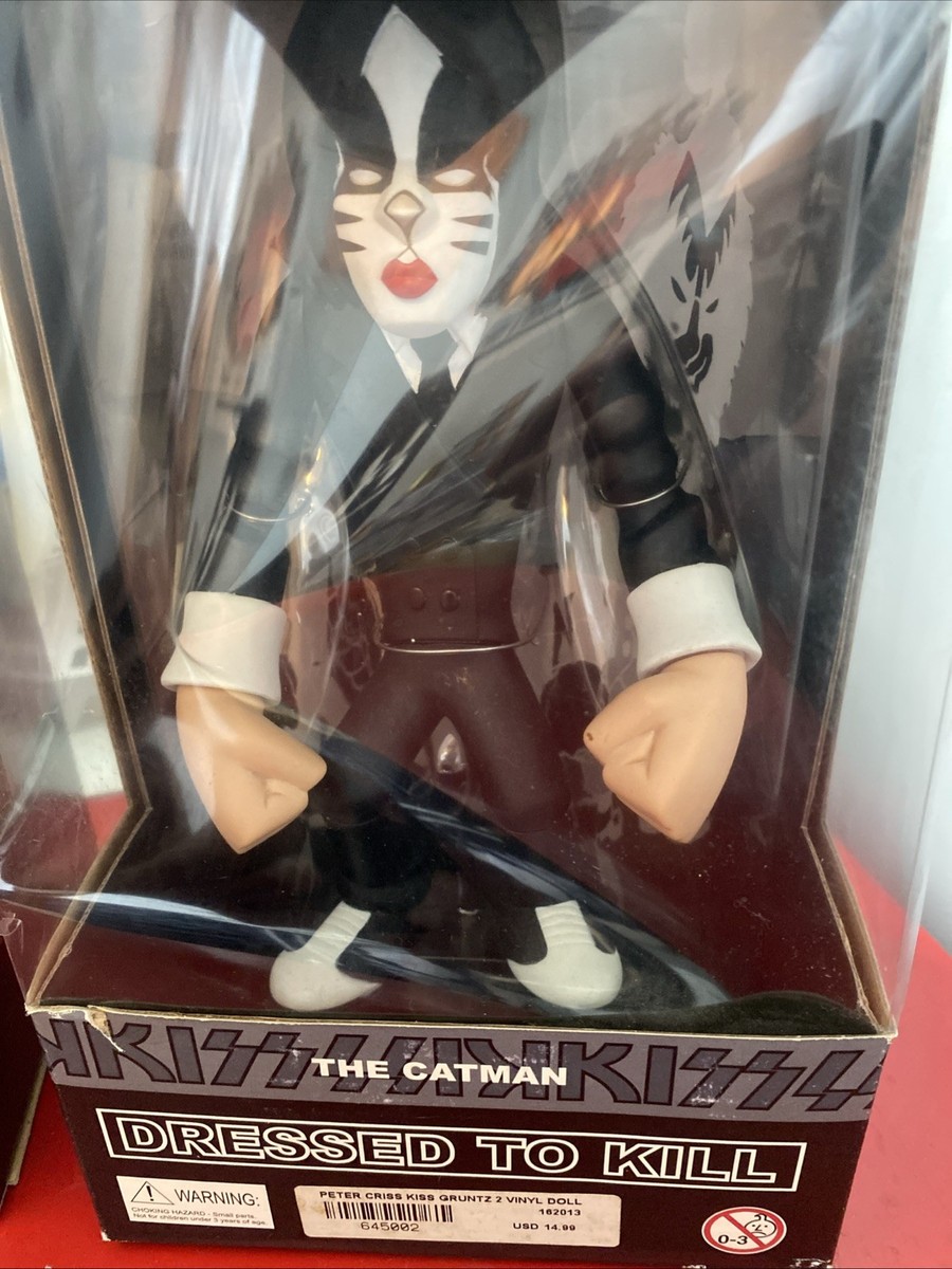 Set of 4 2003 Dressed To Kill KISS Gruntz Figures - Peter Ace Gene