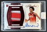 2023-24 Panini Flawless Amen Thompson Patch Auto Ruby Rookie RC #/15 Rockets