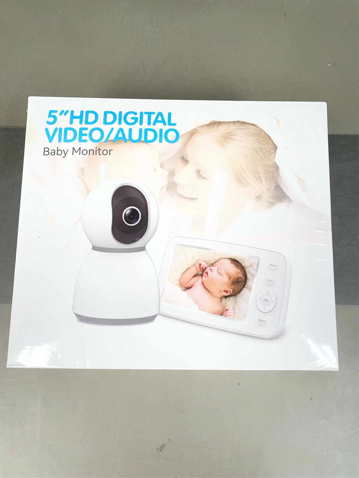 Baby Monitor Camera, 5 inch HD Video Monitor 1080P Camera+ IR Night Vision, 30-H