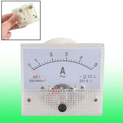 Class 2.5 Accuracy Analog AC 0-5A Scale Range Ammeter Meter Panels
