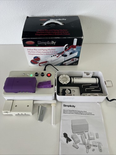 Simplicity Bias Tape Maker / Piping Machine Combo with Instructions