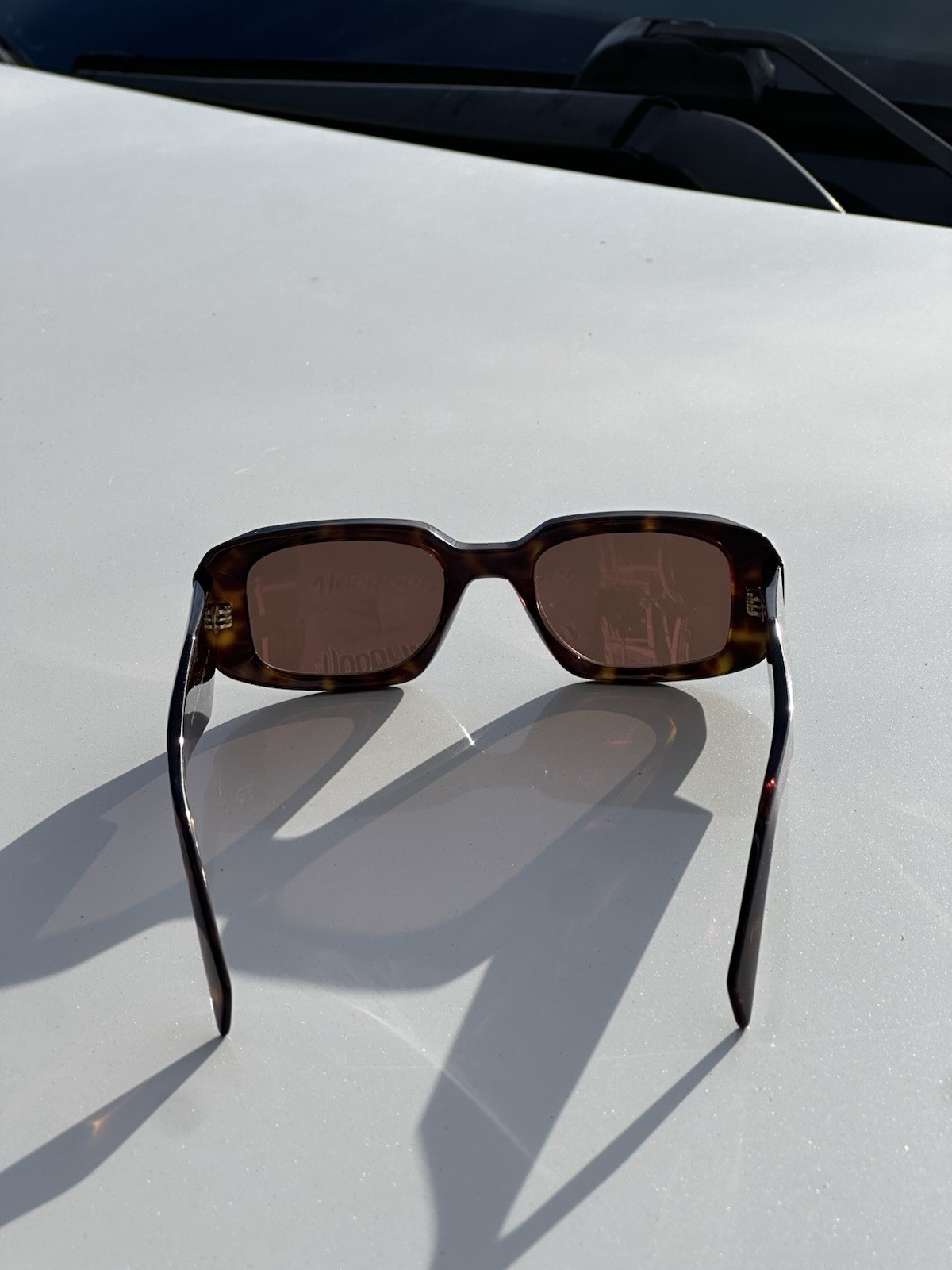 PRADA Oval Sunglasses Tortoise Shell Plastic Fram… - image 10
