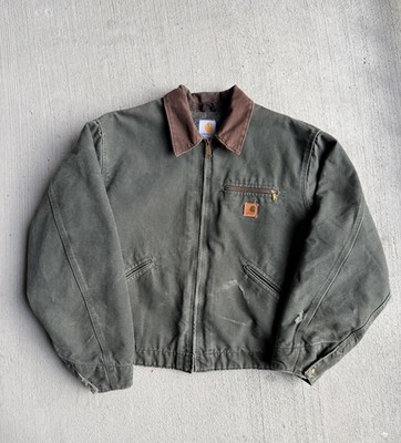 ジャケット・アウター maxtakeshiCarhartt Detroit J97 Mos Carhartt Men's Detroit Jacket J97 MOS, Moss Green, Size Medium | eBay