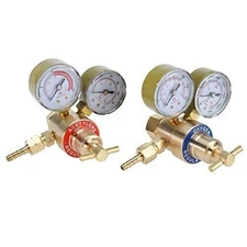 Oxygen Acetylene Regulator Set, CGA540 and CGA200 Acetylene Inlet Connection