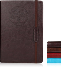 Journal for Women Men, Lined Journaling Notebooks A5 5.7X 8.3 In, Hardcover Leat