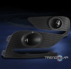 For 16-18 Chevy Cruze Bumper Driving Projector Clear Fog Lights Lamp Kit W/Bezel