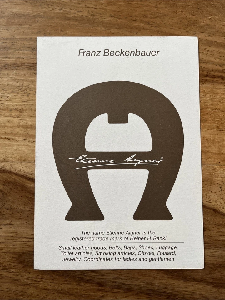 FRANZ BECKENBAUER FC BAYERN MÜNCHEN ORIGINAL SIGNIERTE AUTOGRAMMKARTE DFB HSV - Bild 2 von 2