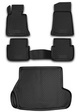 TPE Kofferraumwanne Fußmatten Set für 3er BMW E46 Touring Laderaumwanne Matten