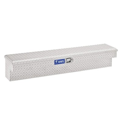 UWS EC30111 Bright Aluminum 60'' Foam Filled Lid 3.7 CU ft Truck Side Tool Box