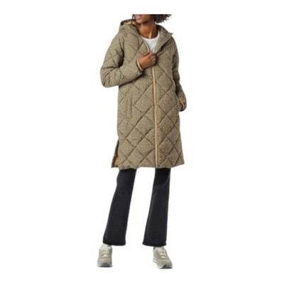 NWT Amazon Essentials Diamond Quilted Thick Down Jacket Knee Length Sz Small