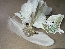 Pearl Rhinestone Magenta Brooch Pin