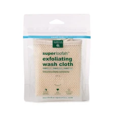 Khaki Beige Super Loofah Exfoliating Wash Cloth for Glowing Skin