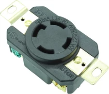 Journeyman-Pro 2710, NEMA L14-30R, 30A 125/250 Volt, Flush Black 