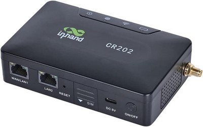 InHand Networks CR202 4G LTE CAT6 Pocket Portable Wi-Fi Router - Black